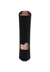 Shots Toys LOVELINE Dahlia Rechargeable Lipstick Vibrator Black Personal Massagers